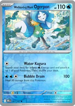 Wellspring Mask Ogerpon Reverse Holo 67