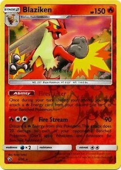 Blaziken Reverse Holo 6