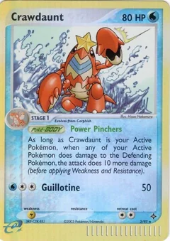 Crawdaunt Reverse Holo 3
