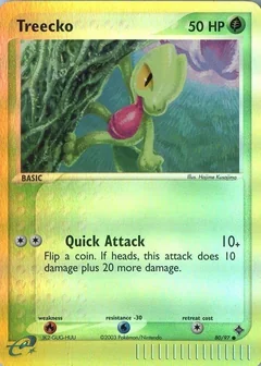Treecko Reverse Holo 80