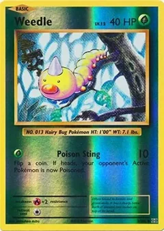 Weedle Reverse Holo 5