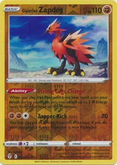 Galarian Zapdos Reverse Holo 82