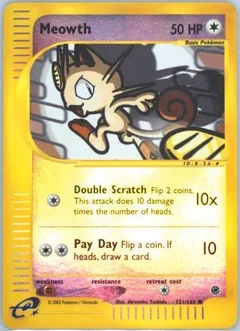 Meowth Reverse Holo 121