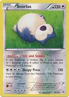 Snorlax Reverse Holo 80