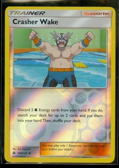 Crasher Wake Reverse Holo 104