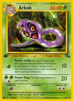 Arbok 1St Edition 31