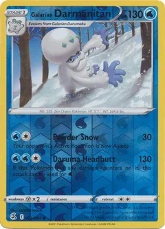 Galarian Darmanitan Reverse Holo 72