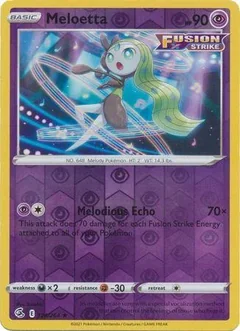 Meloetta Reverse Holo 124