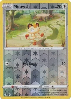 Meowth Reverse Holo 199