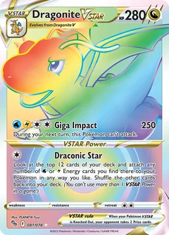 Dragonite Vstar 81