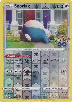 Snorlax Reverse Holo 55