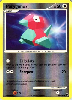 Porygon Reverse Holo 81