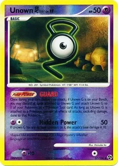 Unown G Reverse Holo 57