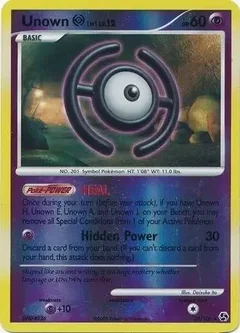 Unown H Reverse Holo 29