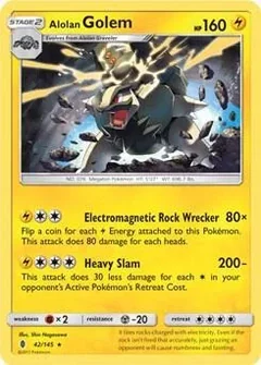 Alolan Golem Cosmos Holo 42