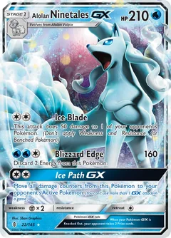 Alolan Ninetales Gx 22