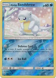 Alolan Sandshrew Reverse Holo 19