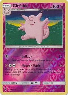 Clefable Reverse Holo 89