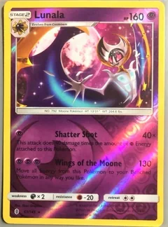 Lunala Reverse Holo 61