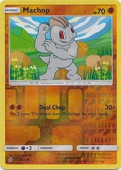 Machop Reverse Holo 62