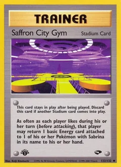 Saffron City Gym 1St Edition 122