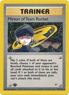 Minion Of Team Rocket 1St Edition 113