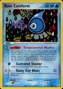 Rain Castform Reverse Holo 23