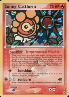 Sunny Castform Reverse Holo 26