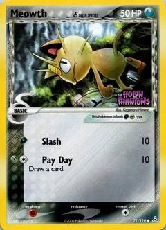Meowth Reverse Holo 71