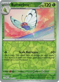 Butterfree Reverse Holo 3