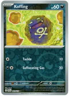 Koffing Reverse Holo 91