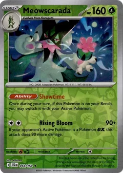 Meowscarada Reverse Holo 18