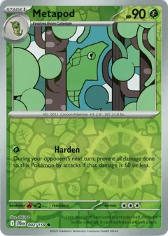 Metapod Reverse Holo 2