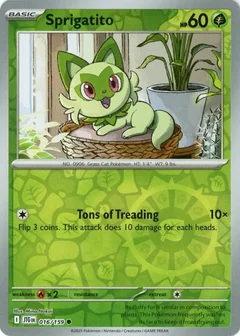 Sprigatito Reverse Holo 16