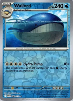 Wailord Reverse Holo 41