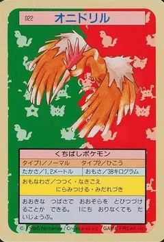 Fearow Green Back 22