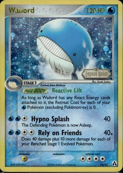 Wailord Reverse Holo 14