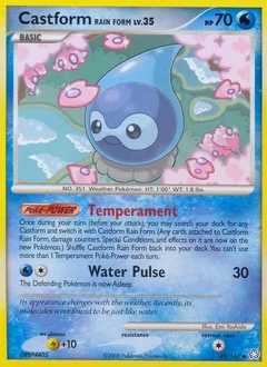 Castform Rain Form Reverse Holo 49