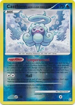 Castform Snow Cloud Form Reverse Holo 50