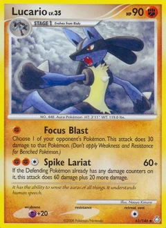 Lucario Reverse Holo 61