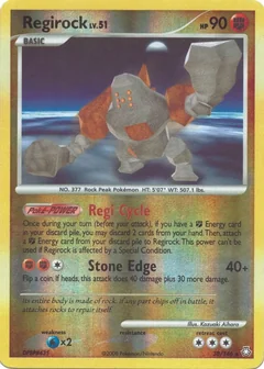 Regirock Reverse Holo 38