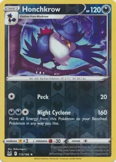 Honchkrow Reverse Holo 115