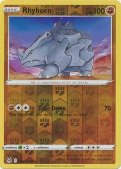 Rhyhorn Reverse Holo 89