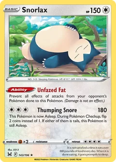 Snorlax Holo 143