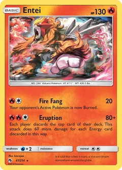 Entei Reverse Holo 47