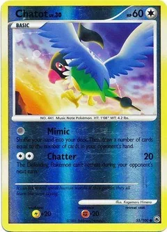 Chatot Reverse Holo 55