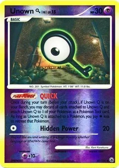 Unown Q Reverse Holo 49