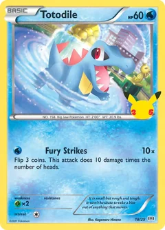Totodile Holo 18