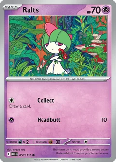 Ralts Reverse Holo 58