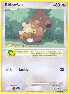 Bidoof Reverse Holo 73